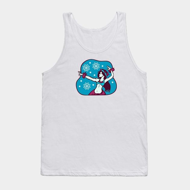 Hawaiian Hula Christmas Tank Top by SLAG_Creative